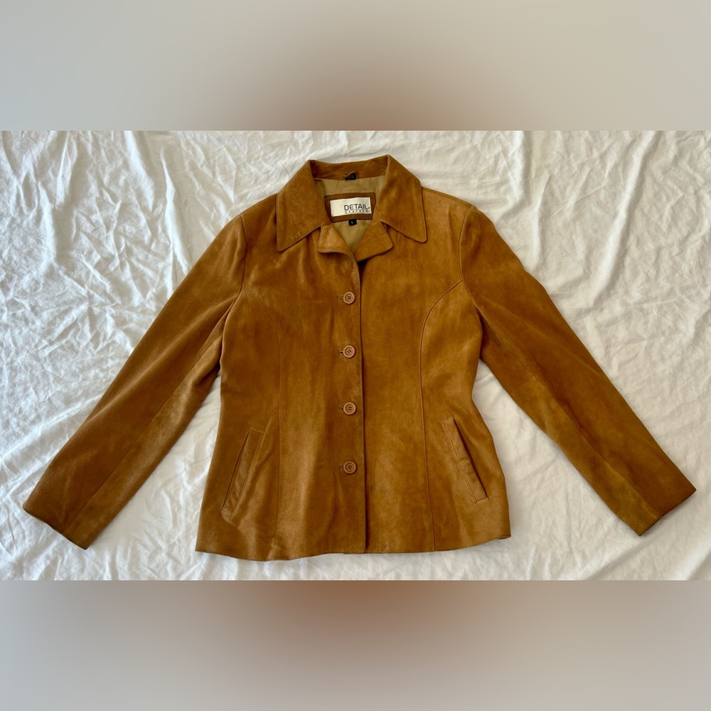 Detail Tan Suede Jacket, size large
